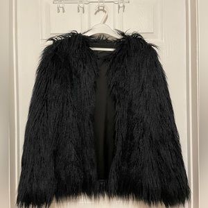 ZARA FAUX FUR COAT
